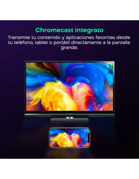 TV Box Stick Streaming 8K HD ANDROID Conexión Wi-Fi con control remoto por voz