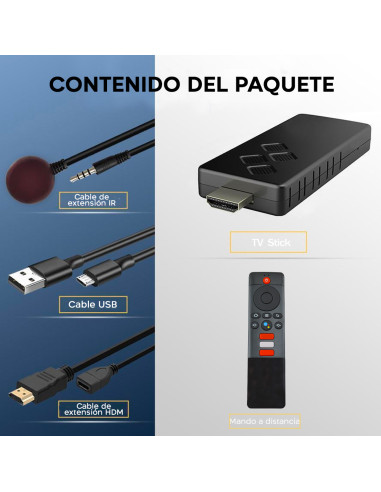 TV Box Stick Streaming 8K HD ANDROID Conexión...