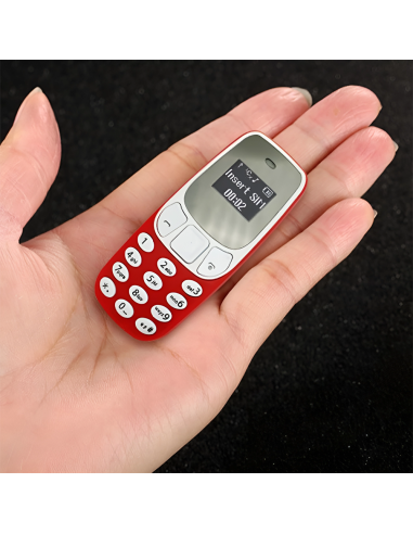 Mini teléfono celular bolsillo doble SIM GSM...