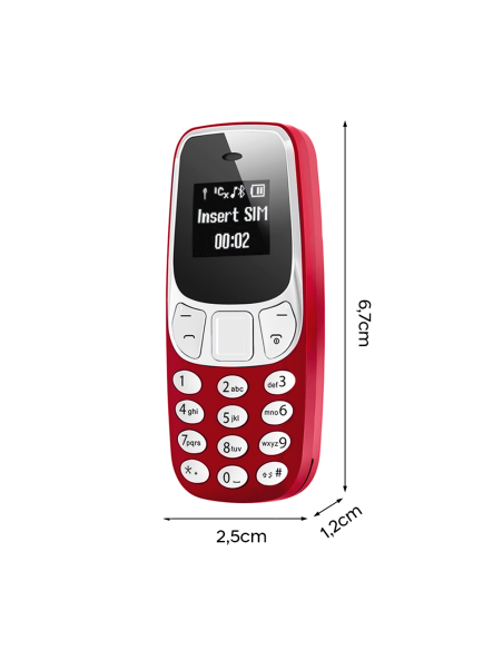Mini teléfono celular bolsillo doble SIM GSM inalámbrico entrada tarjeta SD MP3
