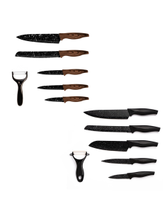 Set 5 Cuchillos cocina profesionales de piedra con...