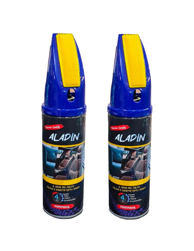 2 PZ Quitamanchas ALADIN Asientos coche 400ml ideal para telas alfombras y cuero