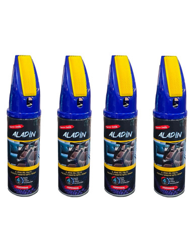 4 pz Quitamanchas ALADIN Asientos coche 400ml ideal para telas alfombras y cuero