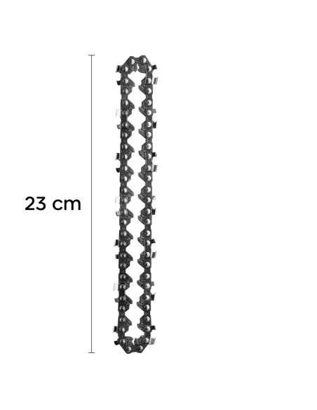 Cadena de Repuesto 6 Pulgadas para Mini Motosierra Eléctrica a Batería de Acero