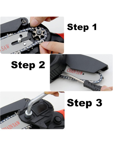 Cadena de Repuesto 8 Pulgadas para Mini...