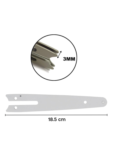 Barra Repuesto 6 Pulgadas de Acero para Mini...