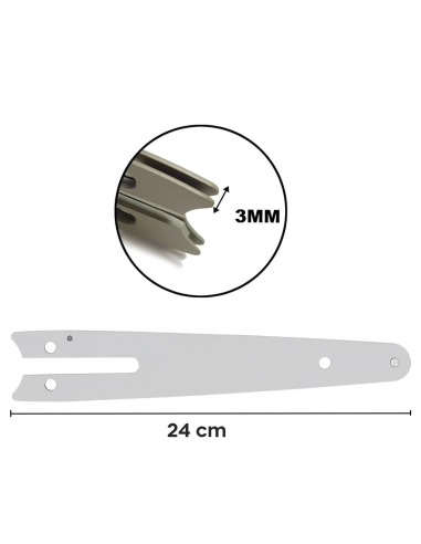 Barra repuesto 8 Pulgadas de Acero para Mini...