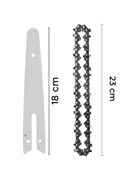 Kit Cadena y Barra 6 Pulgadas de Repuesto para Motosierra a Batería Inalámbrica