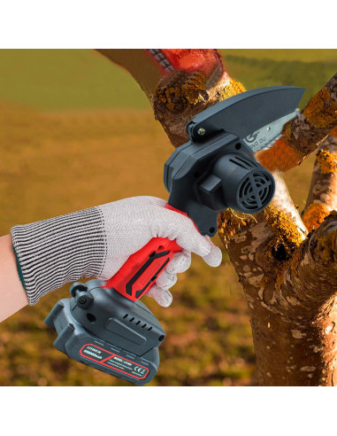 Mini Motosierra Doble Batería 21V Inalámbrica 4...