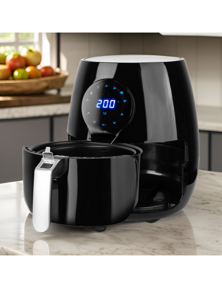 Freidora Aire 3.5 litros Cestillo Desmontable 1500W Display Táctil Temporizador