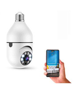 4 pz Cámara Wi-Fi  lámpara oculta bombilla interior para... 2