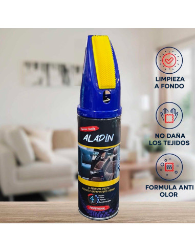 2 PZ Quitamanchas ALADIN Asientos coche 400ml...