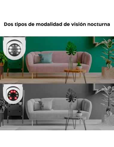 4 pz Cámara Wi-Fi  lámpara oculta bombilla...