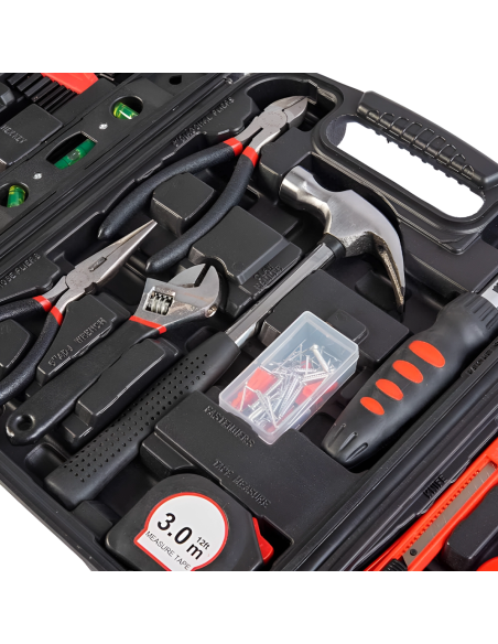 Kit Maletín 129 pz Set Bricolaje y Profesional Accesorios Variados con Maletín