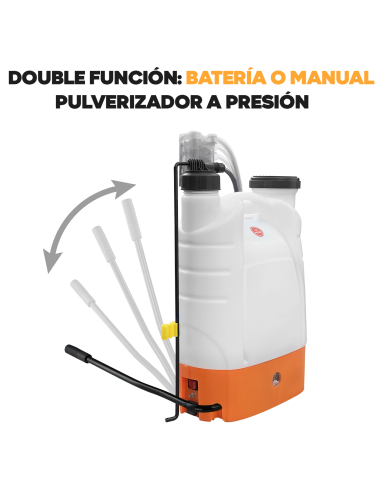 Bomba de Pulverización de Espalda 2 en 1, 16...