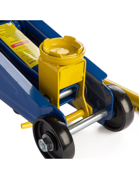 Gato elevador para coche hidráulico con carretilla de 2 toneladas con 4 ruedas