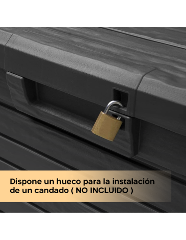 Baúl Contenedor Almacenamiento 160 LT Resina...