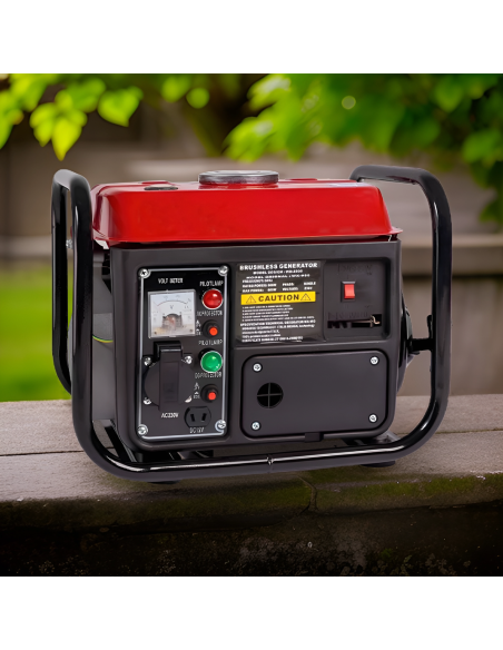 Generador Corriente Motor Gasolina 2 Tiempos 1000W Grupo Electrógeno Portátil