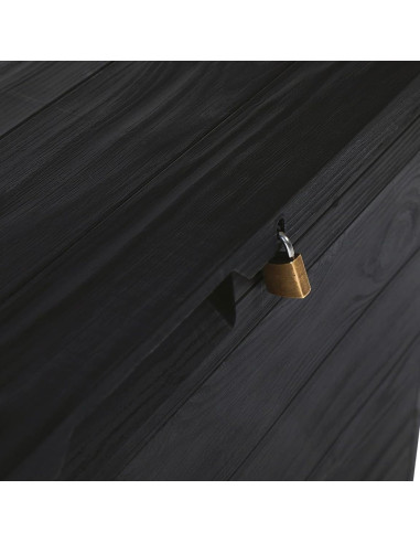 Baúl Contenedor Cofre 160lt de Resina Efecto...