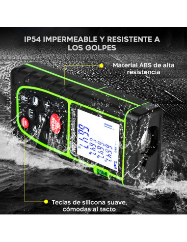 Medidor láser Medidor de distancia 40 m con...