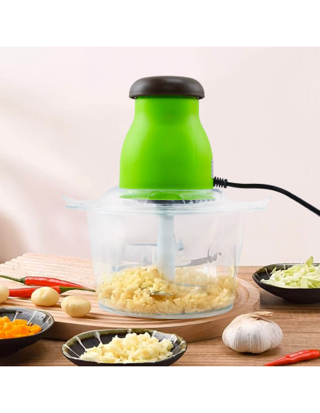 Picadora y Procesador Multifunción de 300W Bol de 2 litros Tritura Pica y Mezcla