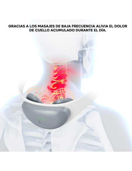 Calentador cuello recargable USB masajeador temperatura ajustable para cervical