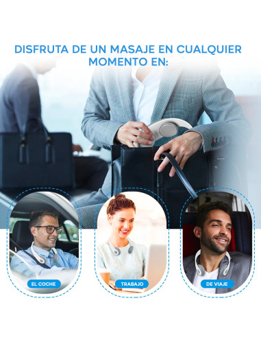 Calentador cuello recargable USB masajeador...