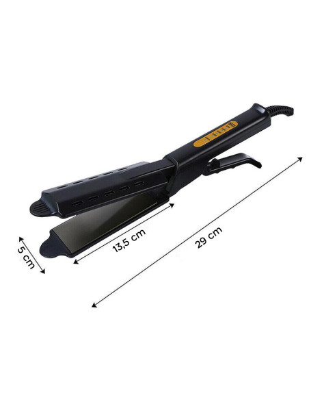Plancha Pelo Cerámica con Temperatura Ajustable 220° y Orificios de Ventilación