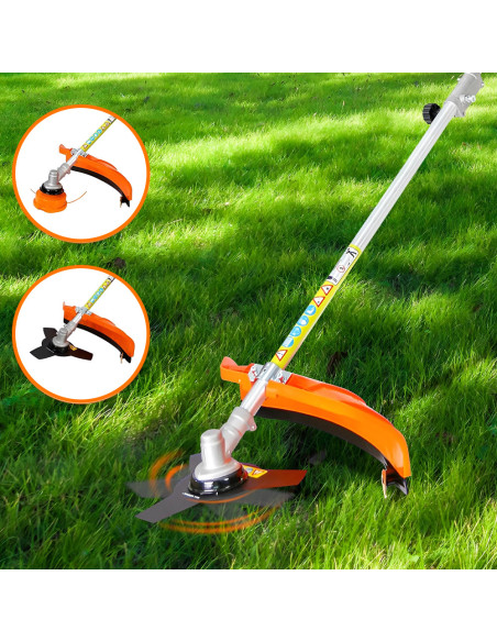 Corta-césped corta-ramas corta-setos 52cc KRAFTROYAL 4 en 1 para jardinería
