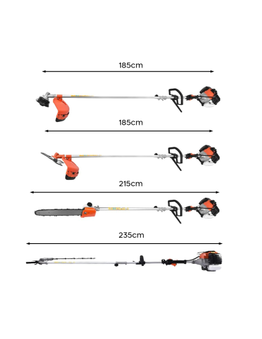 Corta-césped corta-ramas corta-setos 52cc...