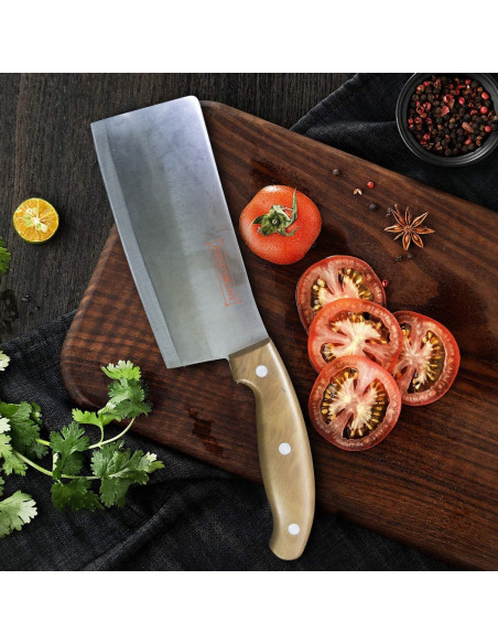 Set 9 Cuchillos de Cocina con Estuche Profesional de Acero Inoxidable Multiusos