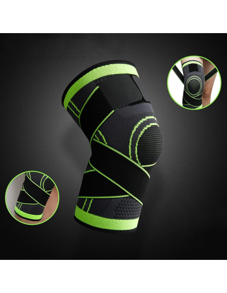 Rodillera Deportiva Soporte de Rodilla Banda Elástica de Compresión