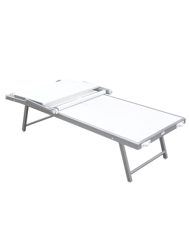 Tumbona LUXURIOUS con Parasol de Aluminio...