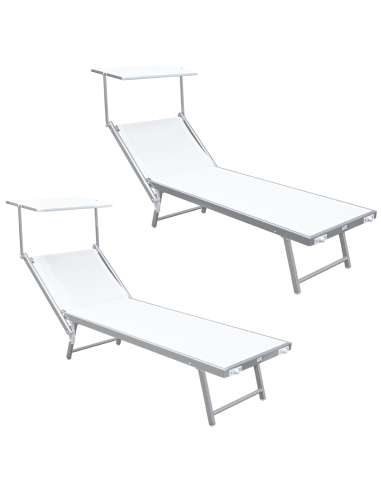 Pack 2 Tumbonas Playa LUXURIOUS Parasol de...
