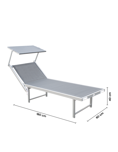 Pack 2 Tumbonas Playa LUXURIOUS Parasol de...