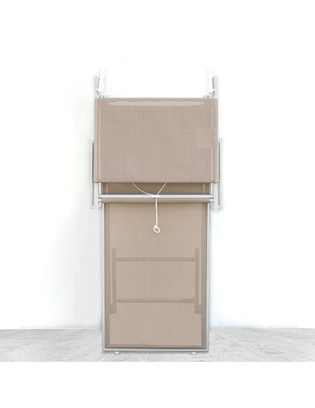 Pack 2 Tumbonas Playa LUXURIOUS Parasol de Aluminio Reclinable 180X60X40