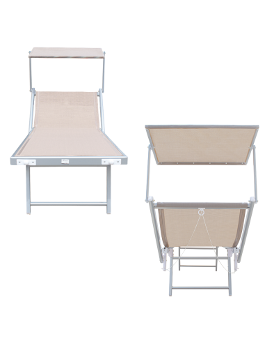 Pack 2 Tumbonas Playa LUXURIOUS Parasol de...