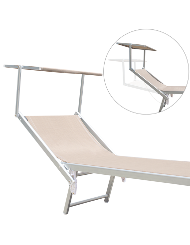 Pack 2 Tumbonas Playa LUXURIOUS Parasol de...