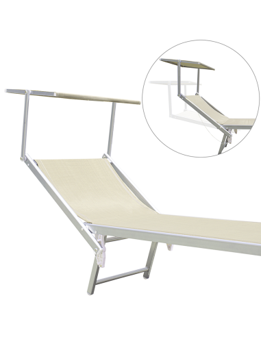 Pack 2 Tumbonas Playa LUXURIOUS Parasol de...