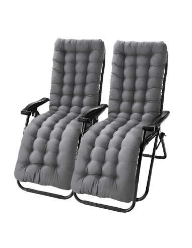 Set 2 sillas reclinable plegable con cojín Gravità Zero Respaldo reclinable