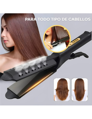 Plancha Pelo Cerámica con Temperatura Ajustable...