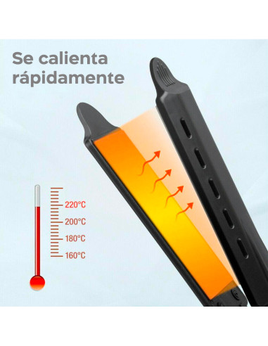 Plancha Pelo Cerámica con Temperatura Ajustable...