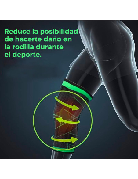 Rodillera Deportiva Soporte de Rodilla Banda Elástica de Compresión