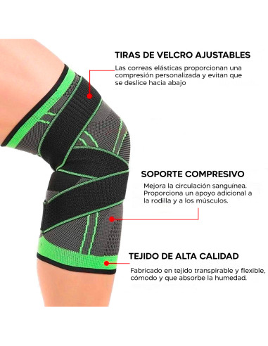 Rodillera Deportiva Soporte de Rodilla Banda...