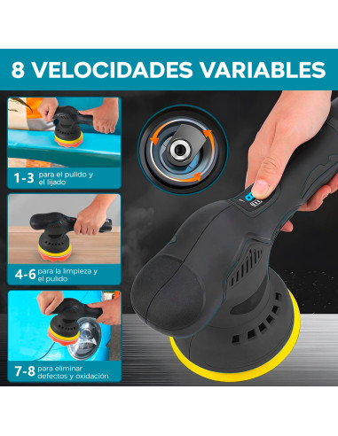 Pulidora Eléctrica con Batería 24V para coches...