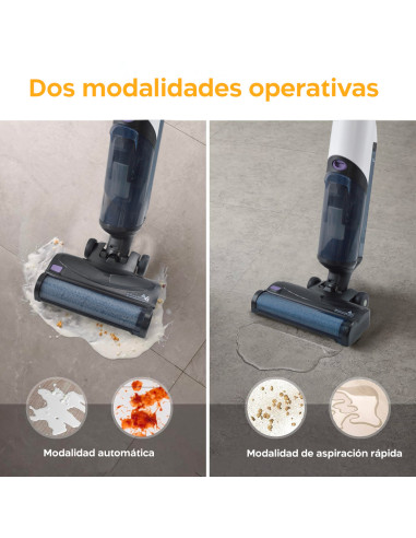 Aspiradora y fregoona Inalámbrica Inteligente...