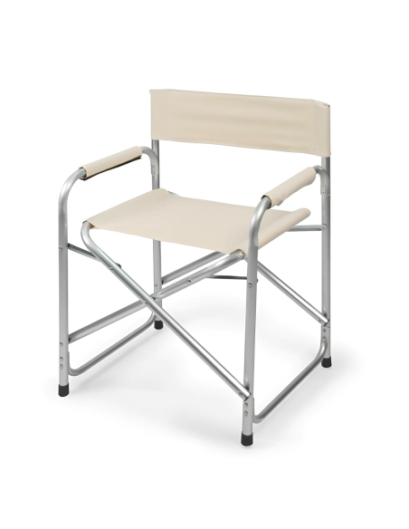 Silla de tela y aluminio ONSHORE plegable Textilene 55x57x82cm