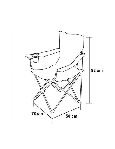 2971 Silla de camping y jardín plegable Miami...
