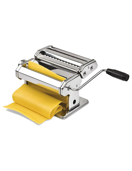 Máquina de Pasta Fresca Manual de Acero con 7 Ajustes para Lasaña y Fettuccine