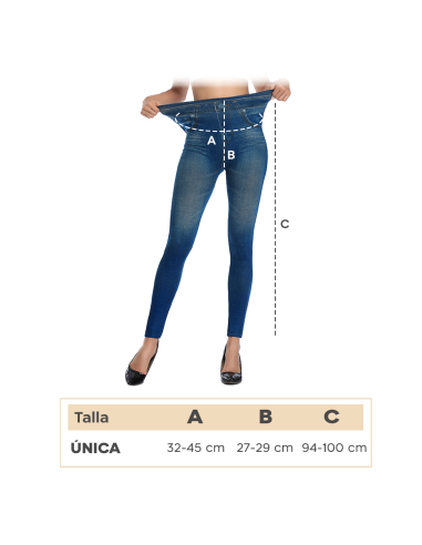 Leggings elásticos GIADA Jeggings con interior...